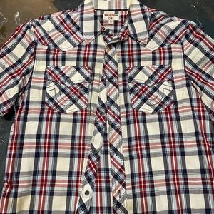 Mens button up true religion shirt size M